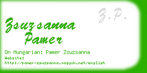 zsuzsanna pamer business card